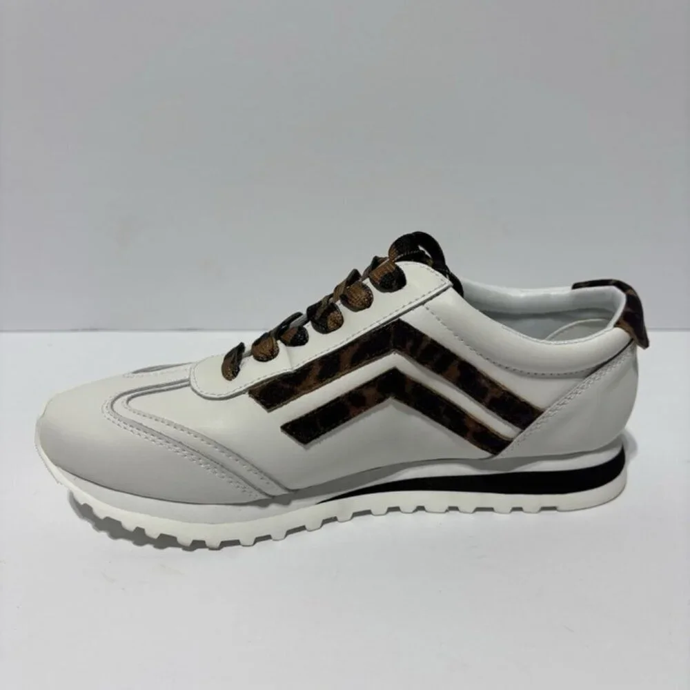 Franco Sarto Women’s Matera White Leather Sneakers, Size 6.5 M